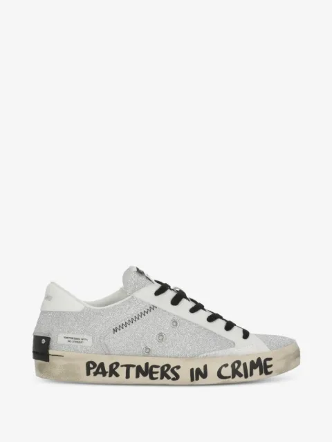 Crime London baskets à paillettes effet vieilli