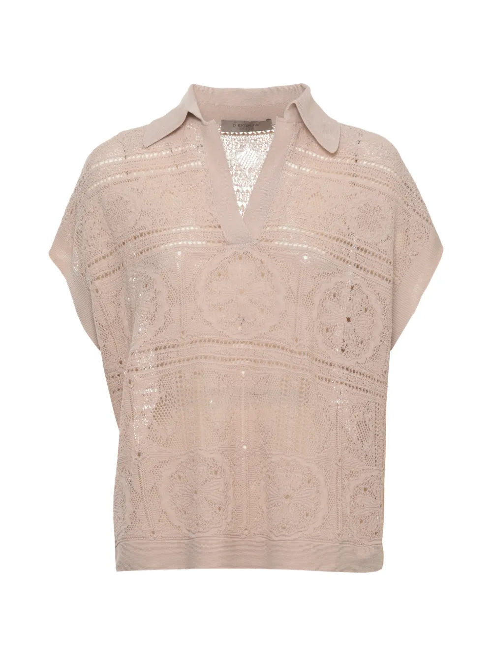 D.Exterior crocheted blouse - Toni neutri