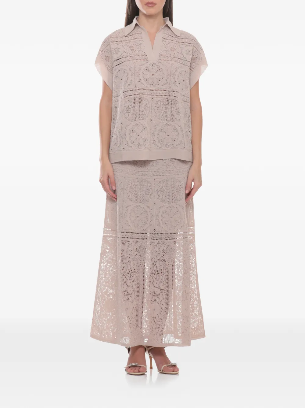  D.exterior Blusa All'uncinetto - Toni Neutri 