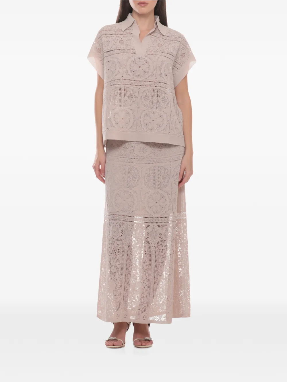  D.exterior Blusa All'uncinetto - Toni Neutri 