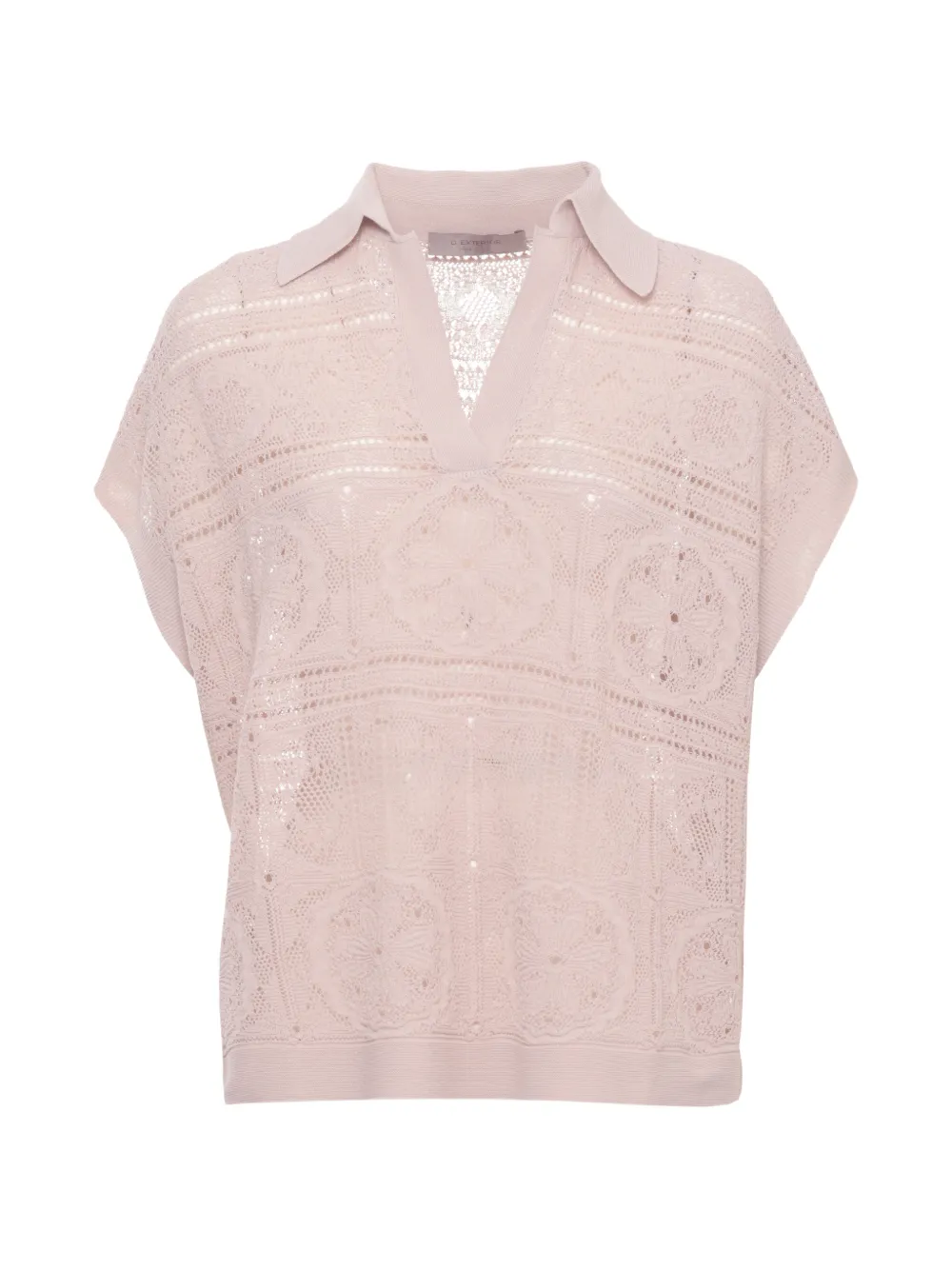 D.Exterior crocheted blouse - Toni neutri