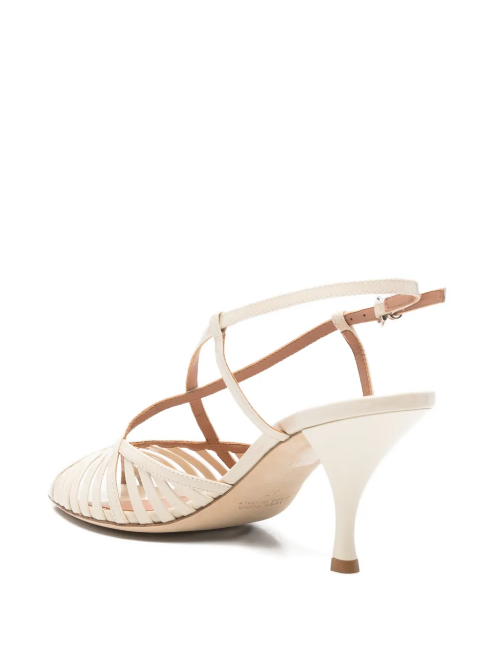 Lella Baldi Sandalen met gekruiste bandjes Beige