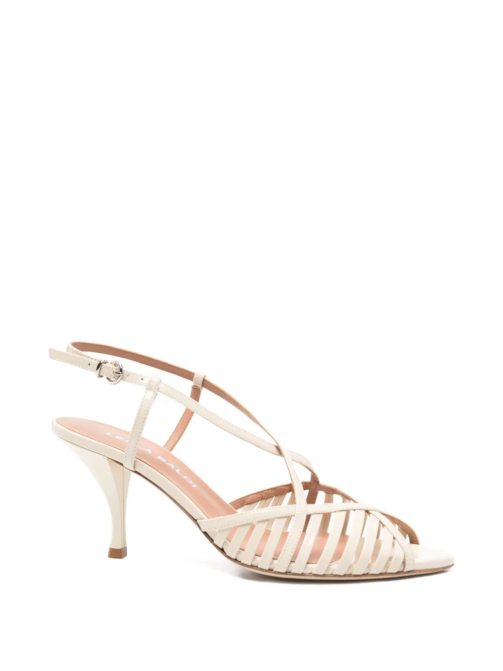 Lella Baldi criss-cross strap sandals - Toni neutri