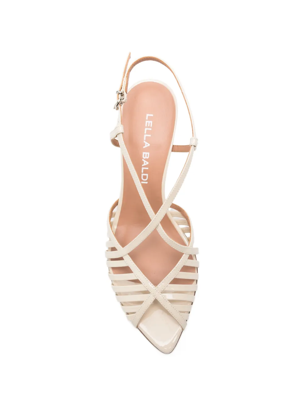Lella Baldi Sandalen met gekruiste bandjes Beige