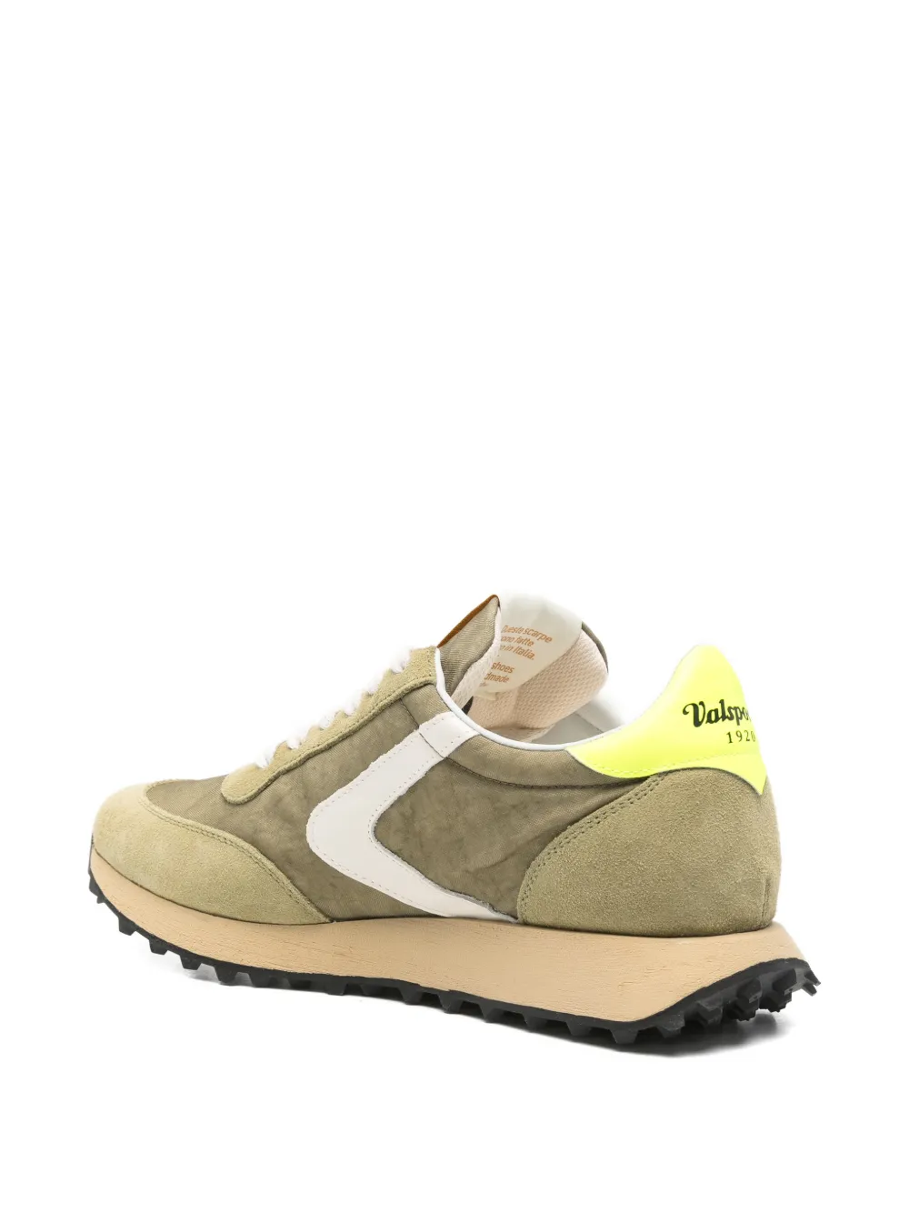 Valsport Sneakers met suède vlak Groen