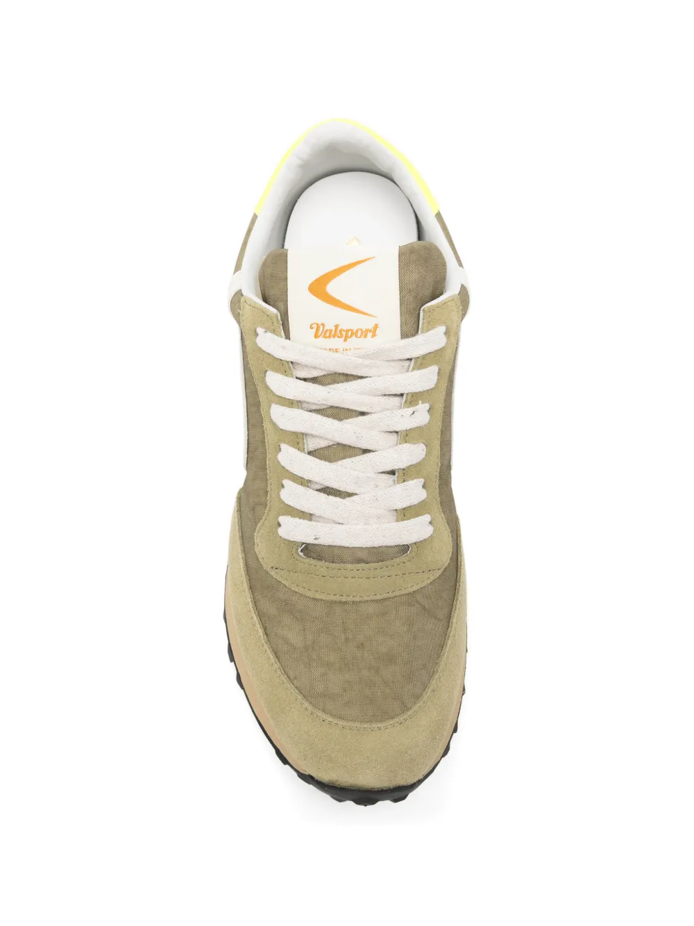 Valsport Sneakers met suède vlak Groen