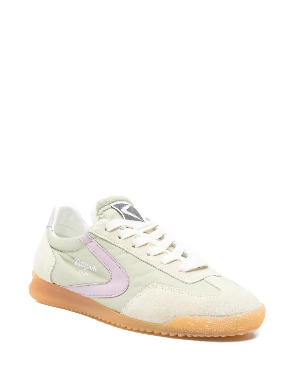 Valsport Sneakers met suède vlak Groen