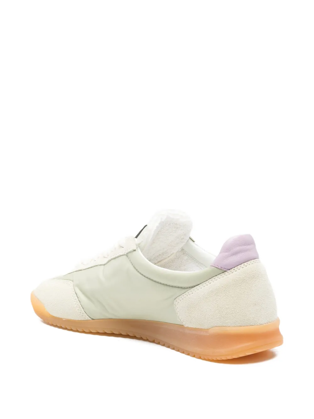 Valsport Sneakers met suède vlak Groen