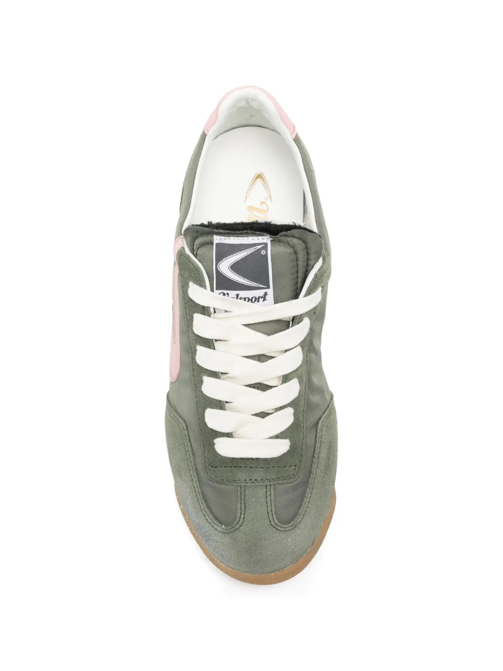 Valsport Sneakers met suède vlak Groen