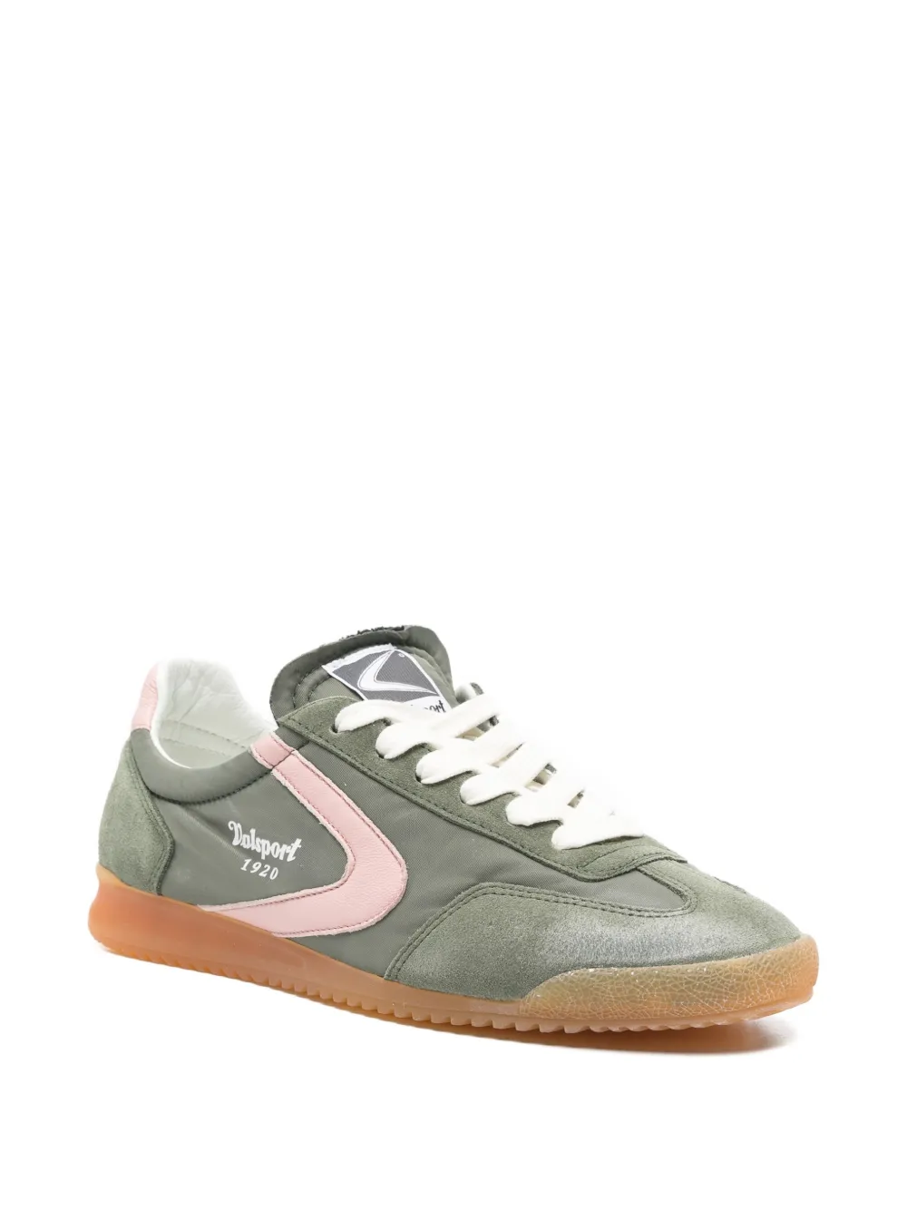 Valsport Sneakers met suède vlak Groen