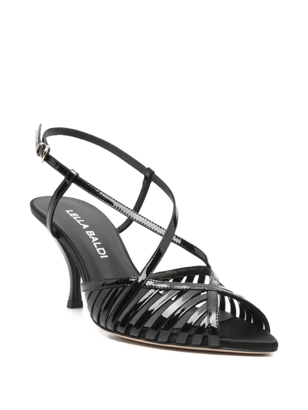 Lella Baldi Sandalen met open neus Zwart