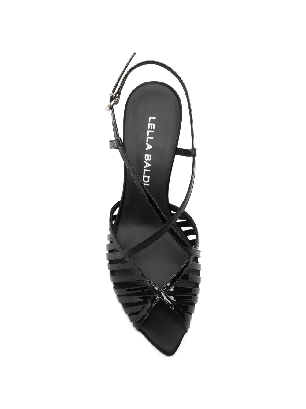 Lella Baldi Sandalen met open neus Zwart