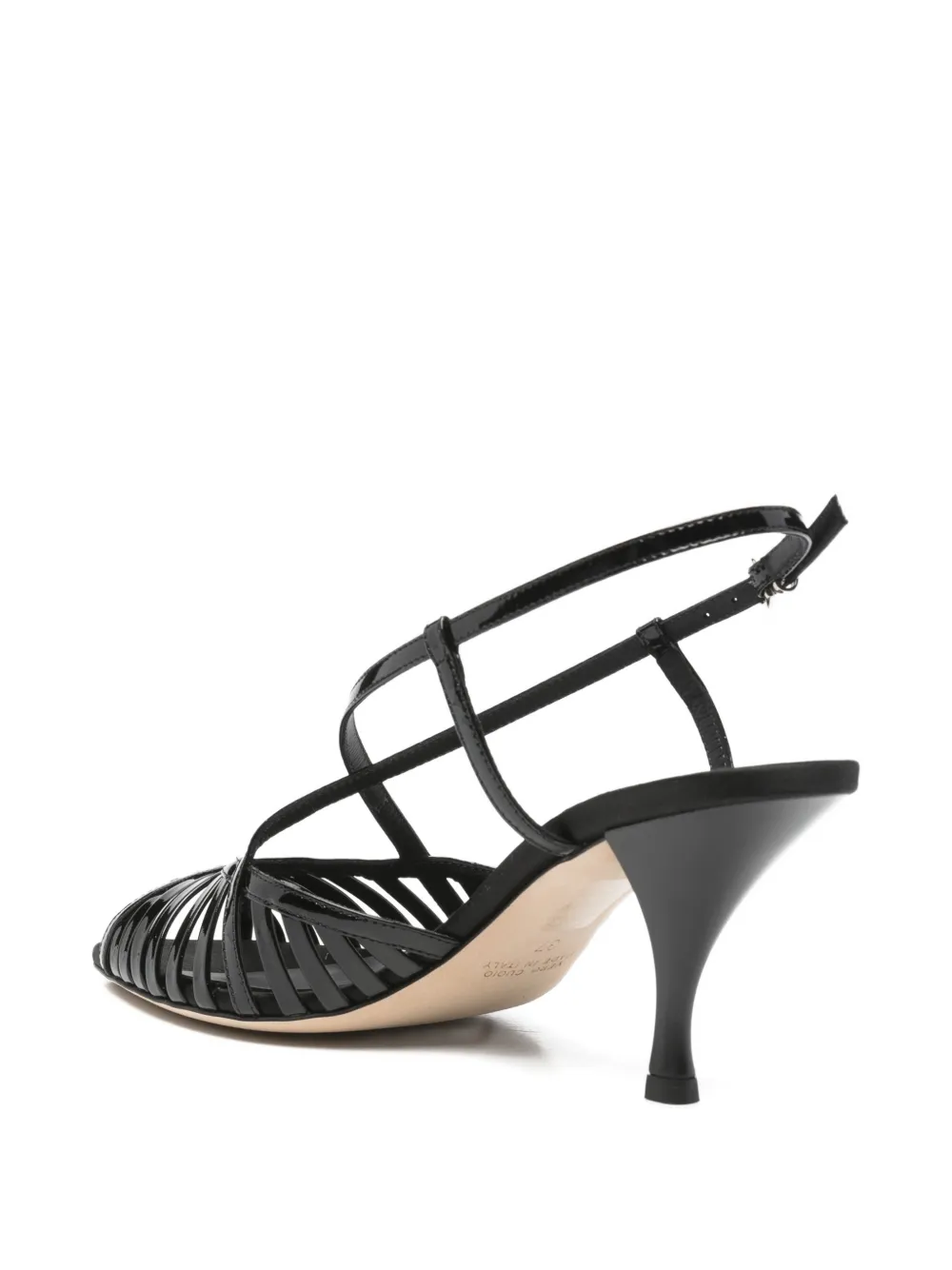 Lella Baldi Sandalen met open neus Zwart