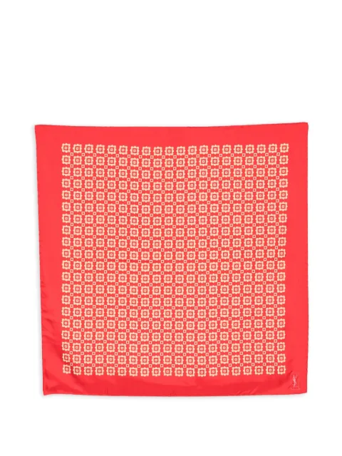 Saint Laurent Pre-Owned 1990s patterned silk scarf