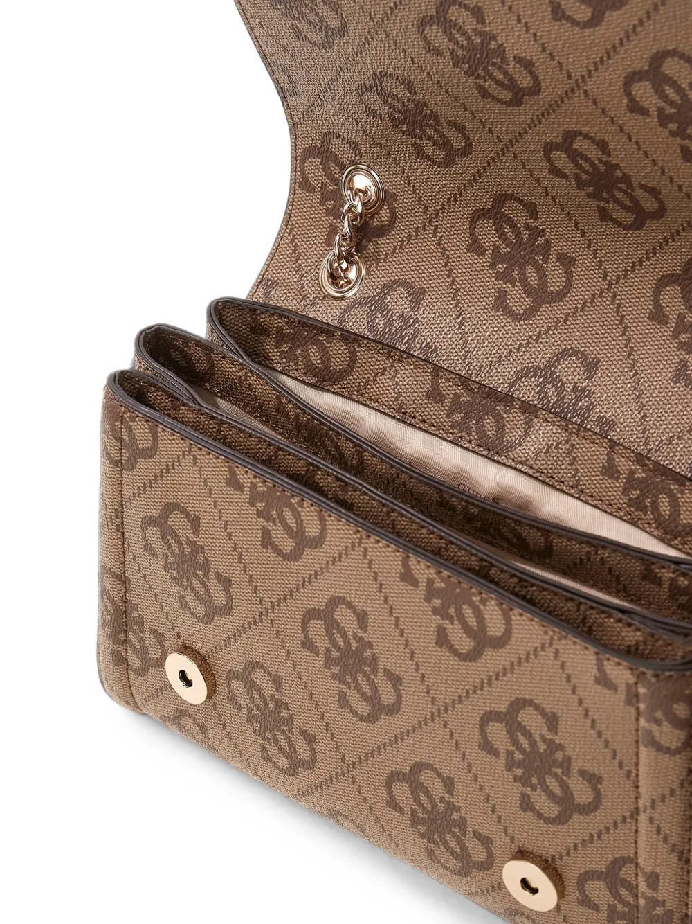 GUESS USA Noelle schoudertas Beige