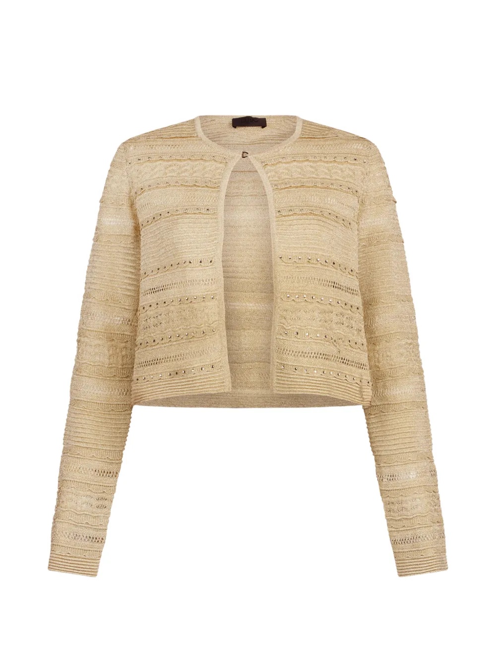 LIU JO openwork button cardigan - Toni neutri