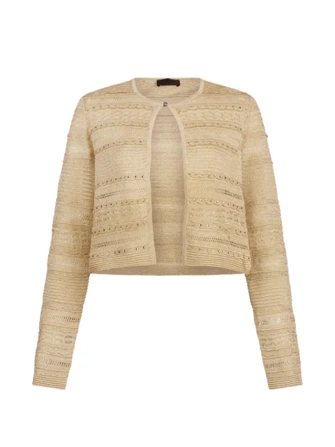 LIU JO openwork button cardigan