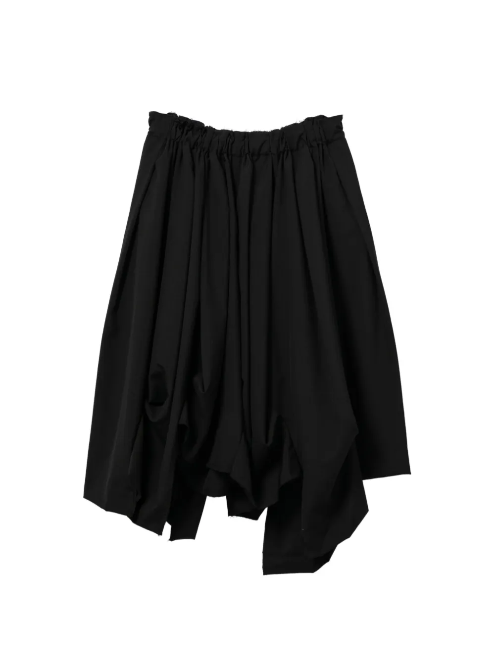 Comme Des Garçons Pantaloni asimmetrici con arricciatura - Nero