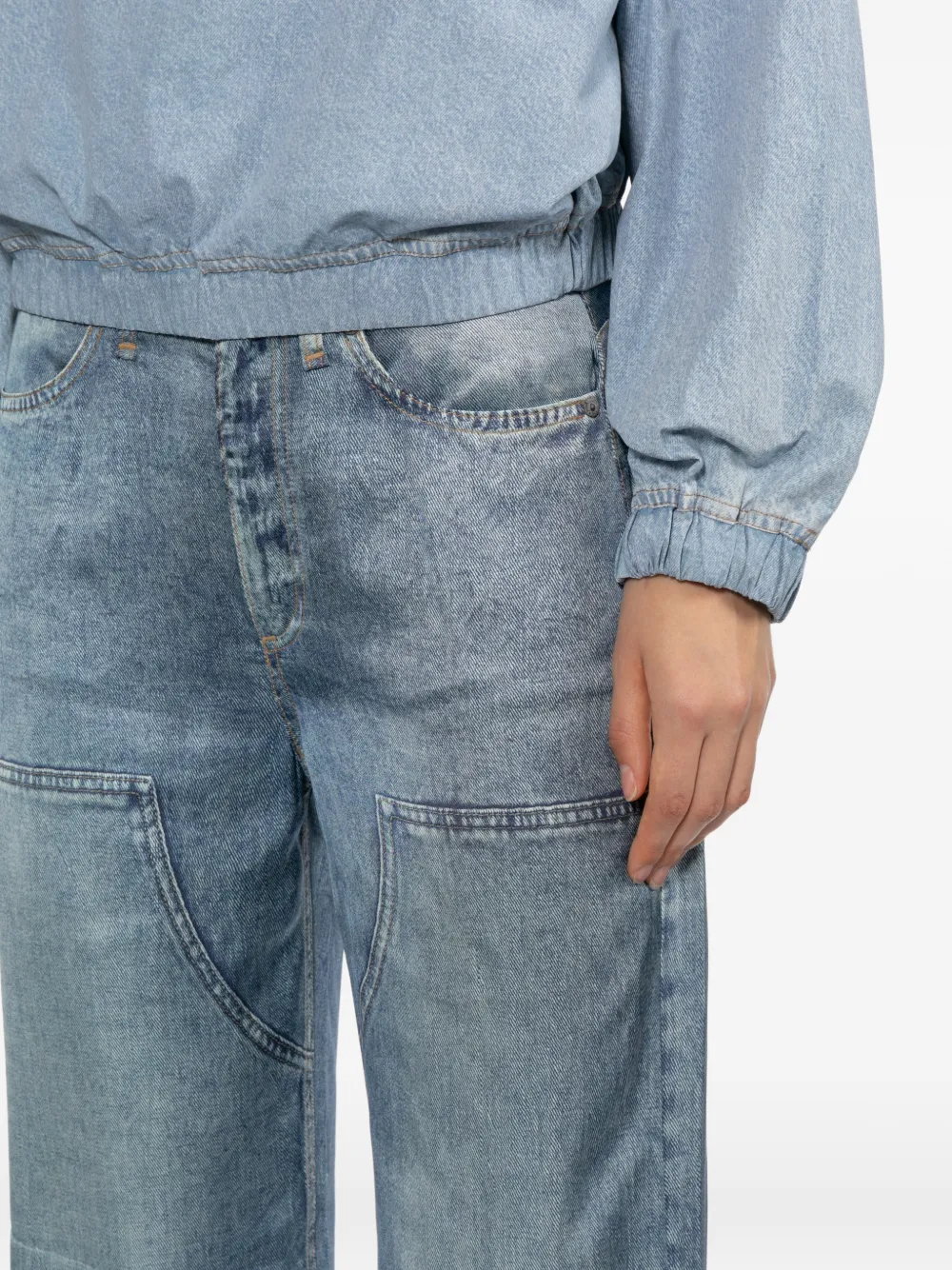 Rag & Bone Denim-printed Trousers In Multi