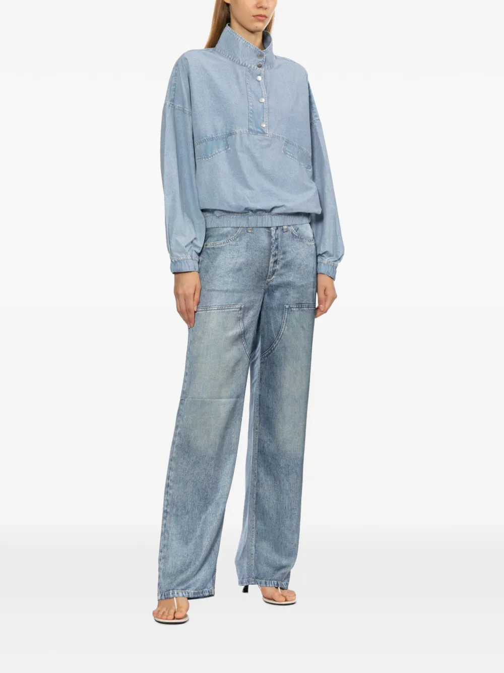 Rag & Bone Denim-printed Trousers In Multi