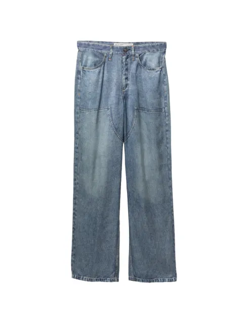 rag & bone pantalones con estampado de mezclilla