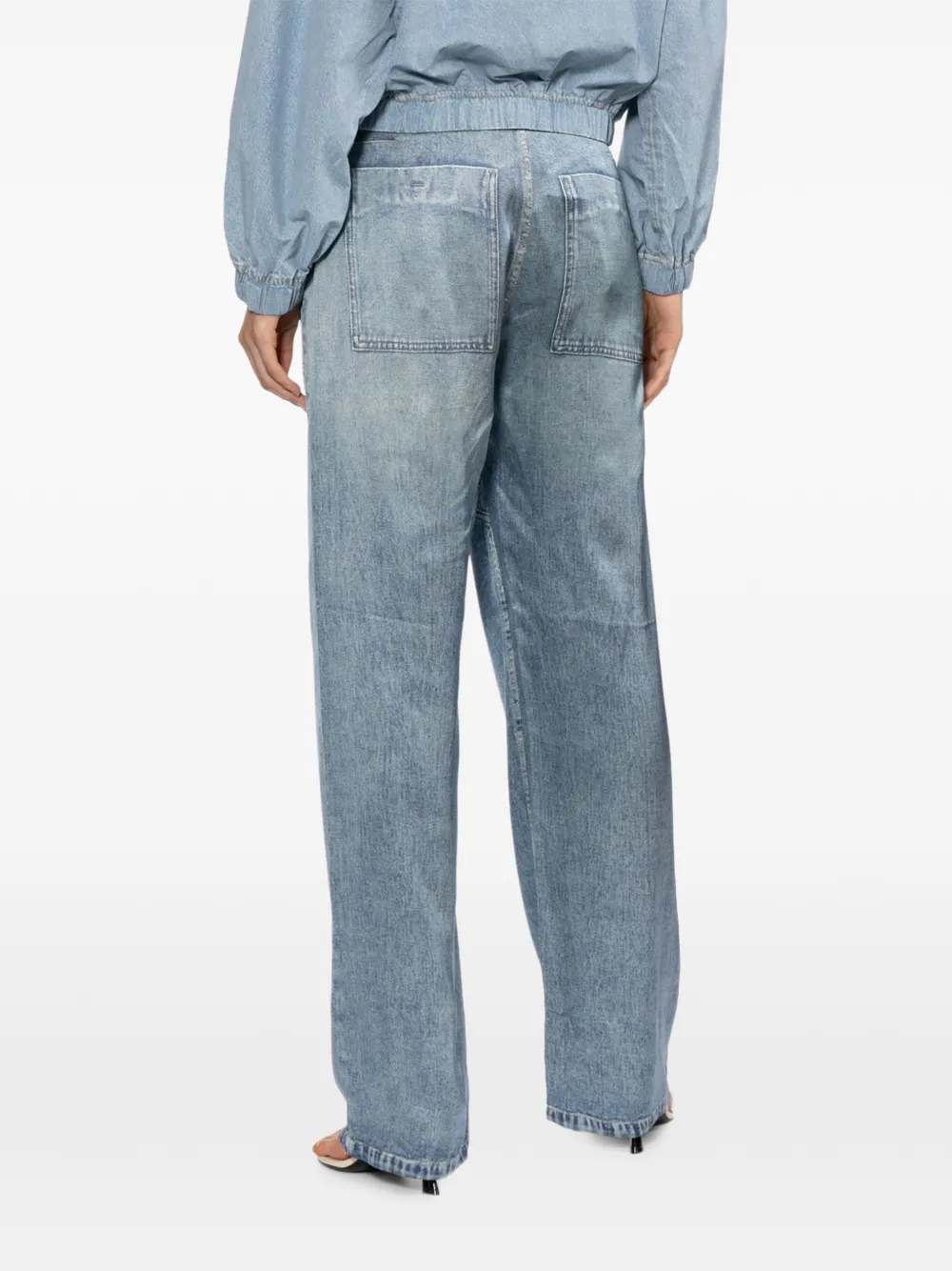 Rag & Bone Denim-printed Trousers In Multi