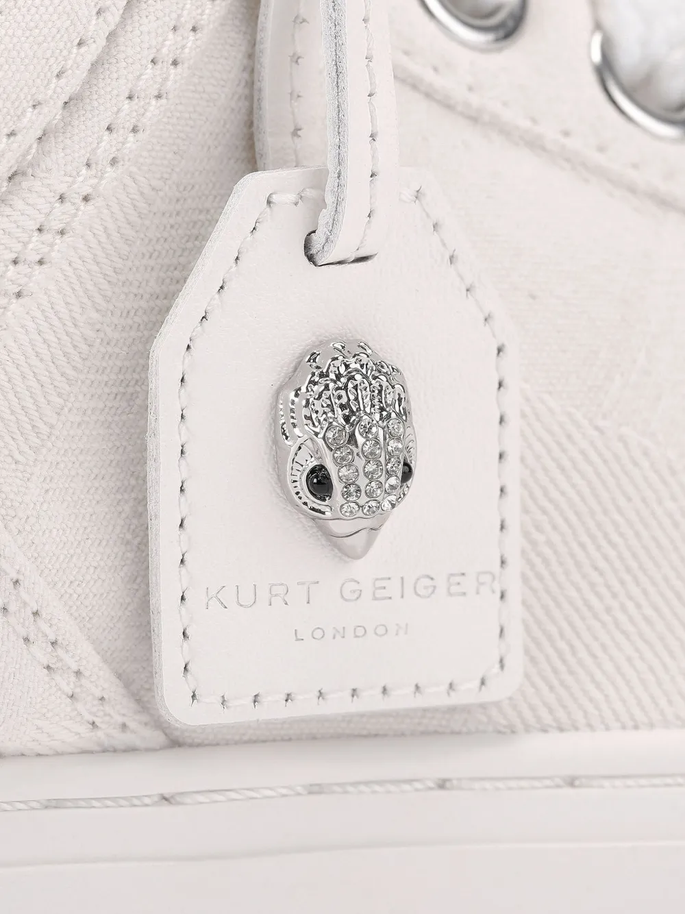 Kurt Geiger London Laney sneakers met label Wit