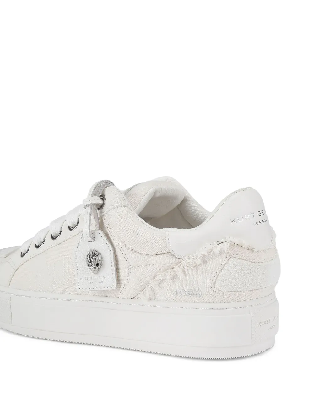 Kurt Geiger London Laney sneakers met label Wit
