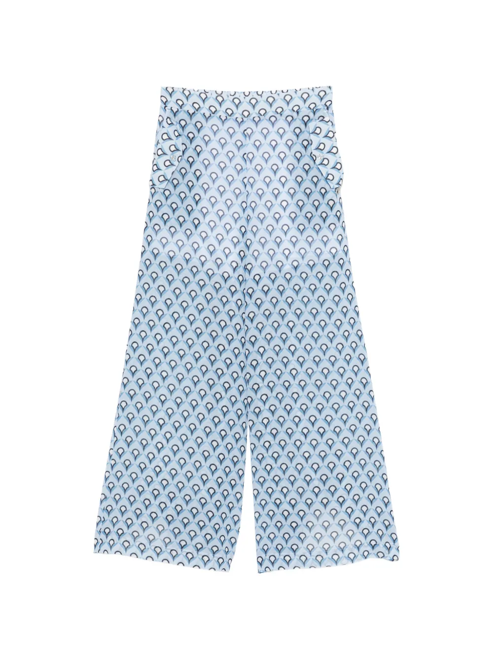 Liu Jo Kids geometric-print trousers - Blu