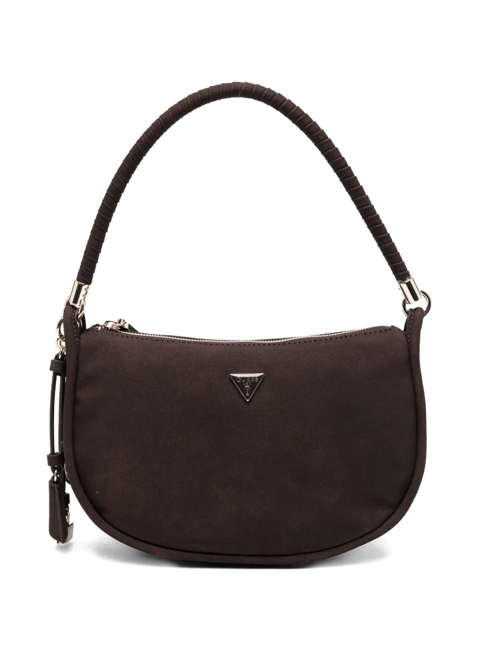 GUESS USA top handle leather shoulder bag - Marrone