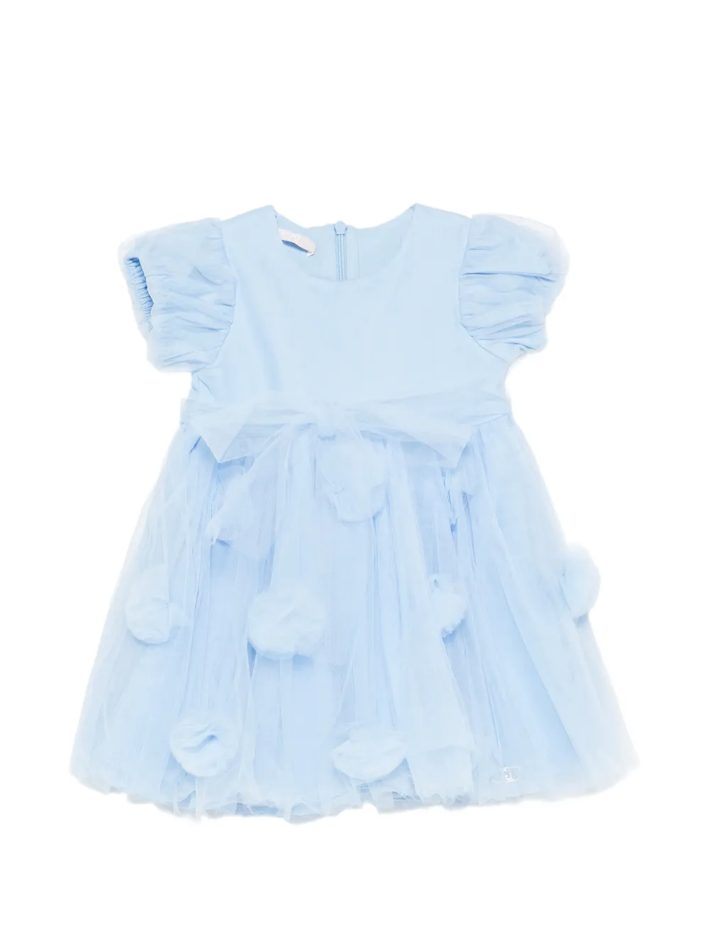 LIU JO ruffled bow dress - Blu