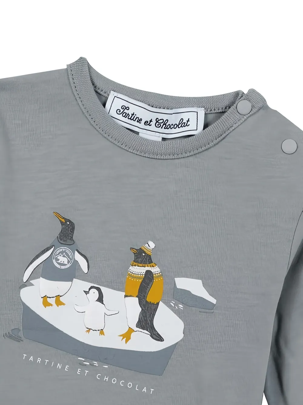 Tartine Et Chocolat Grafisch T-shirt Grijs