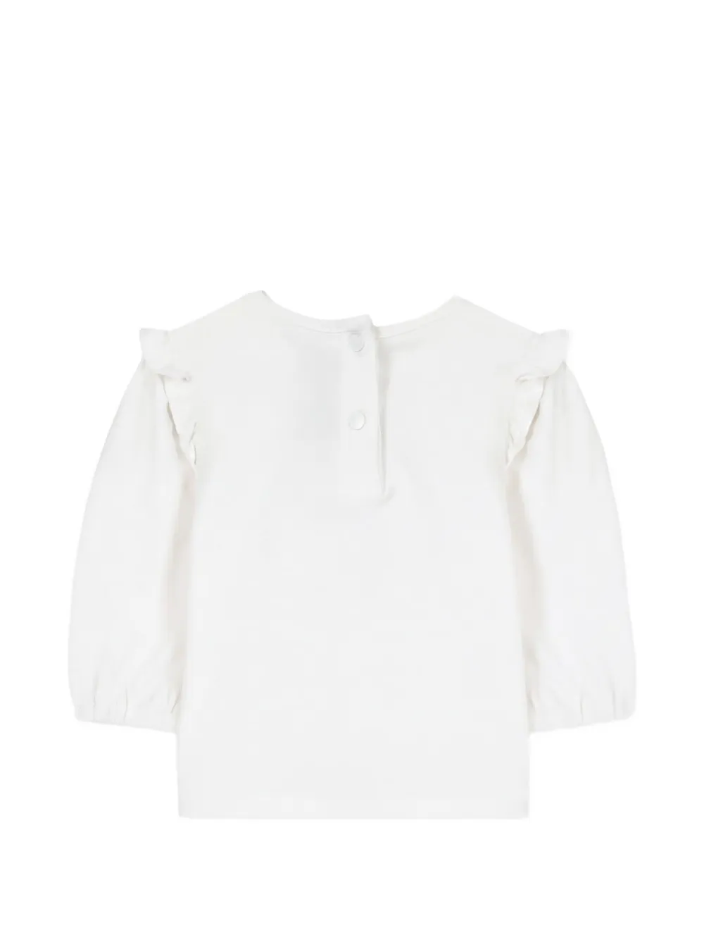 Tartine Et Chocolat Shirt met ruches en grafische print Wit