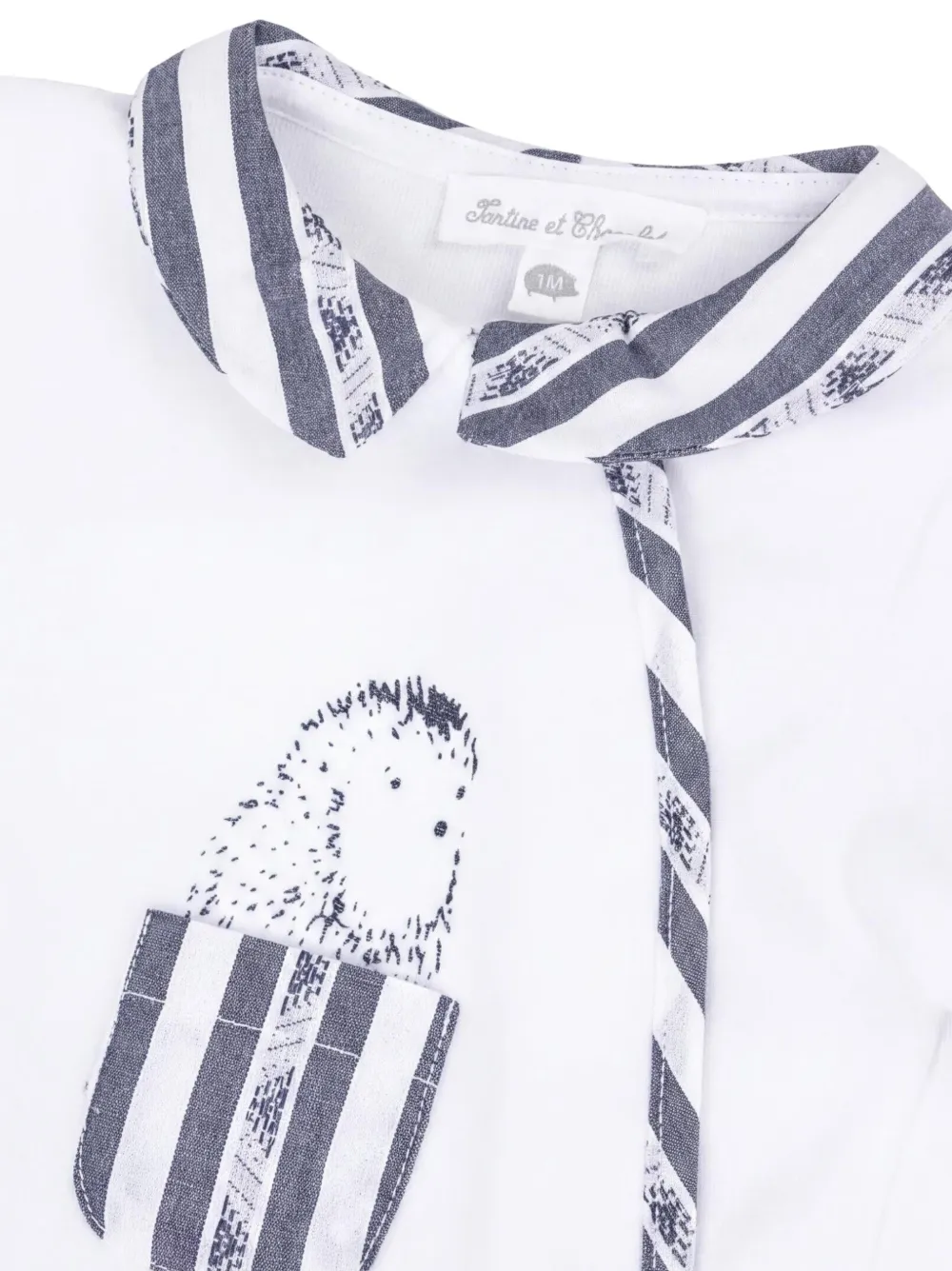 Tartine Et Chocolat striped-trim pajama Wit