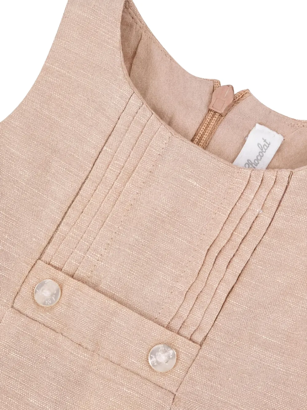 Tartine Et Chocolat Romper met geplooide bies Beige