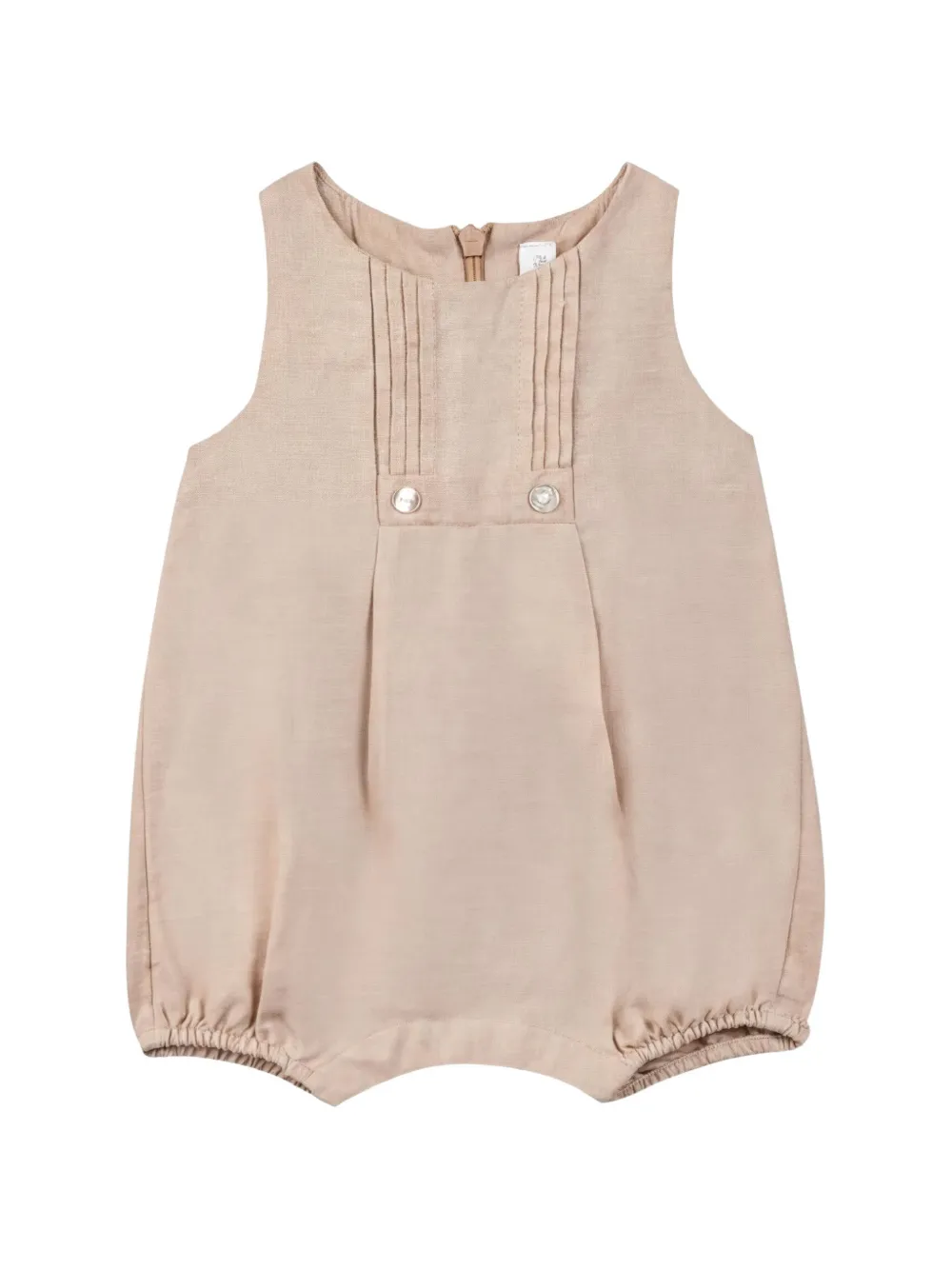 Tartine Et Chocolat pleated-bib rompers - Neutrals