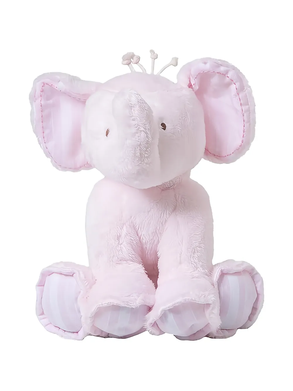 Tartine Et Chocolat Kids' Ferdinand Striped Elephant Plush In Pink