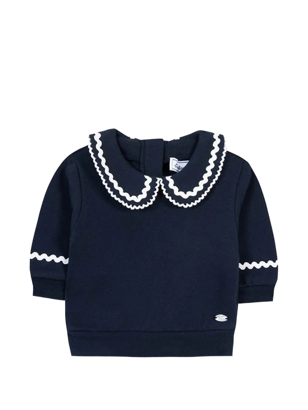 Tartine Et Chocolat logo-plaque sweater - Blu