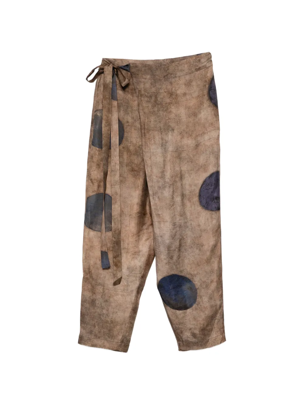 Uma Wang Paetyn polka-dot tie trousers - Toni neutri