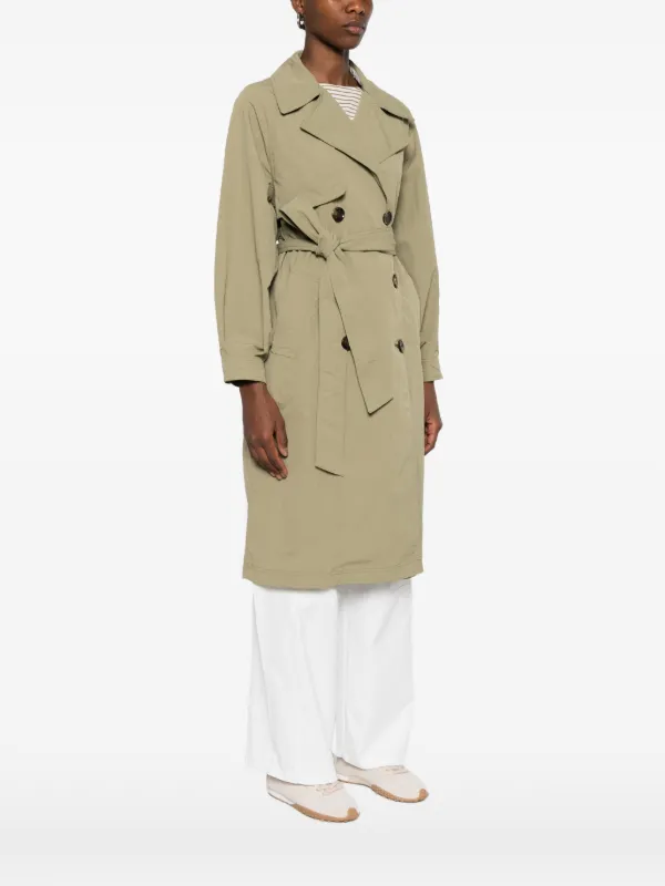 Barbour Layla Trench Coat | Green | FARFETCH SG