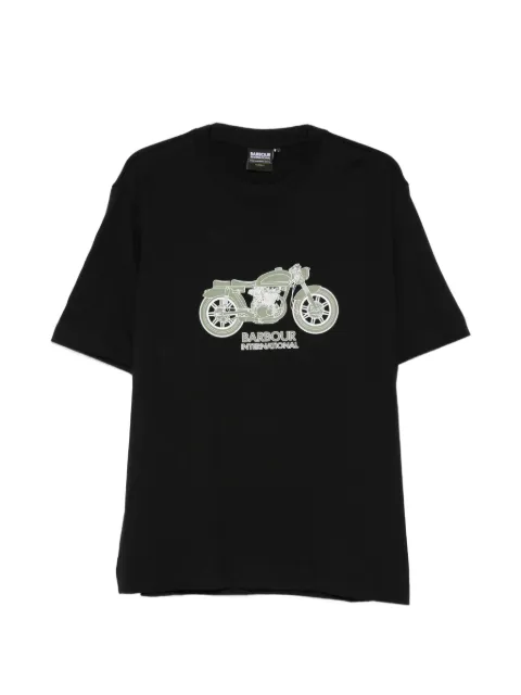 Barbour motorcycle-graphic T-shirt