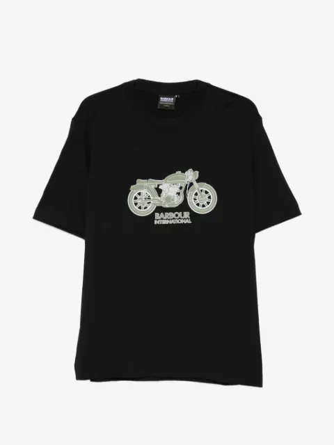 Barbour T-shirt con stampa motocicletta