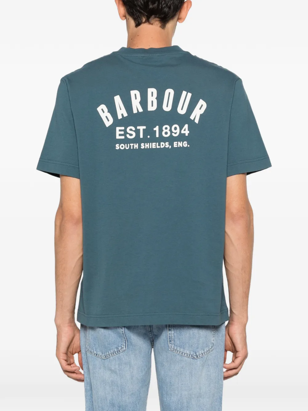 Barbour Packling T-shirt met logo Blauw