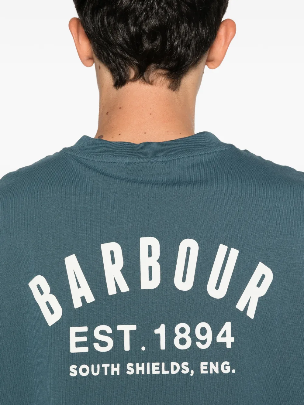 Barbour Packling T-shirt met logo Blauw