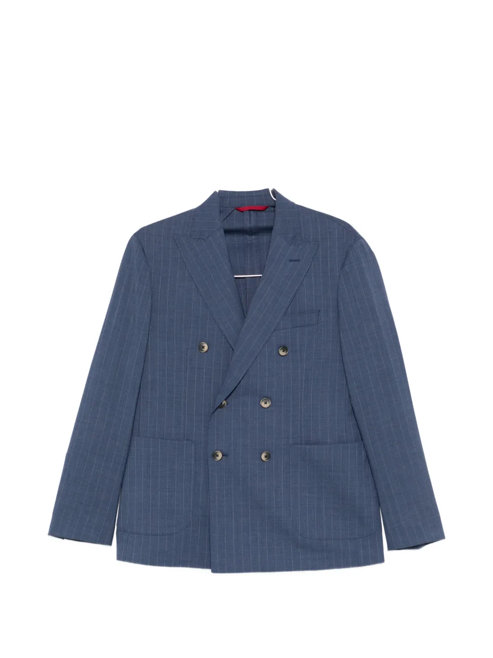 VELA SHOP pinstripe-pattern double-breasted suit - Blu