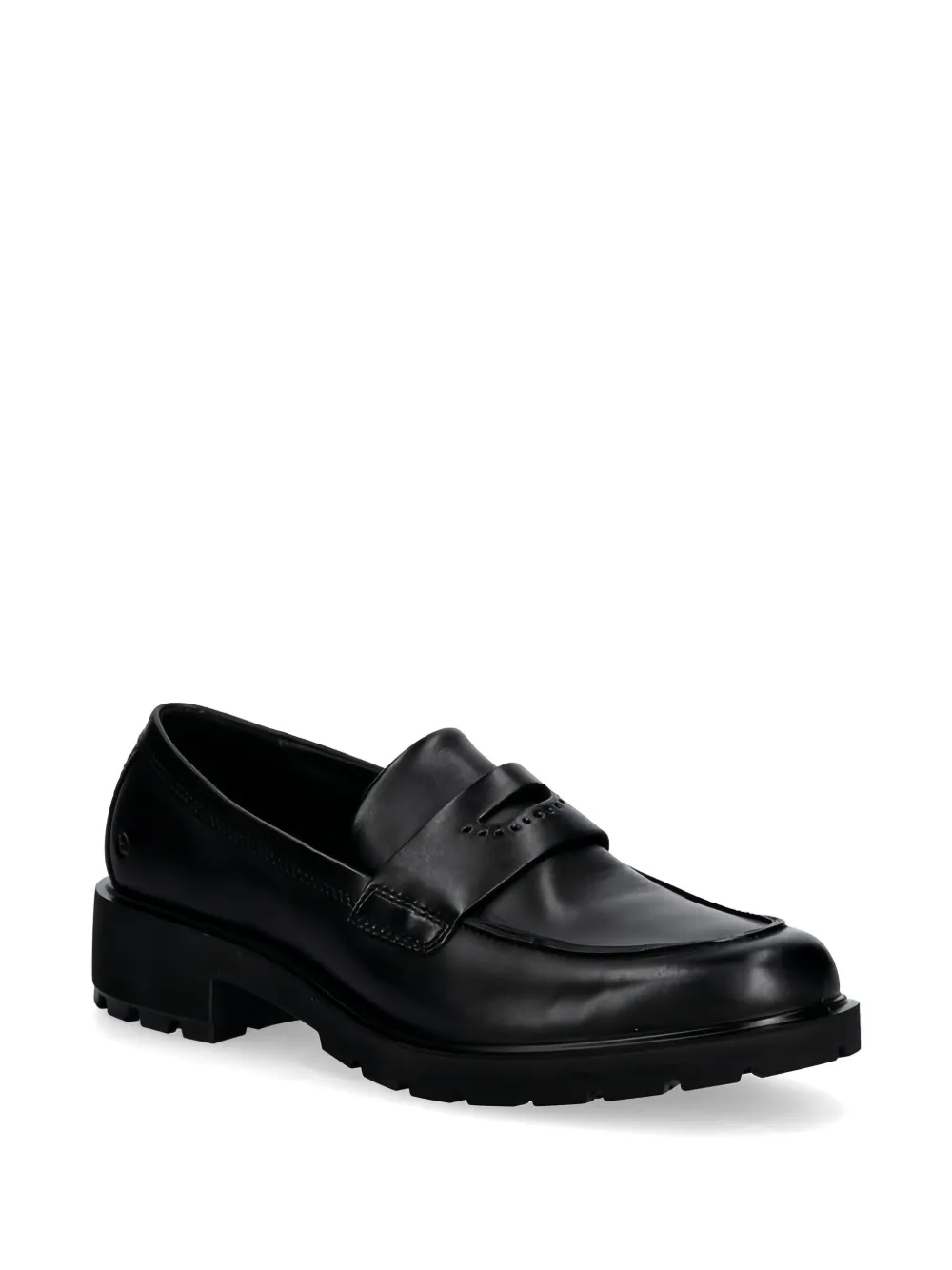  Ecco Mocasines Penny Con Tira - Negro 