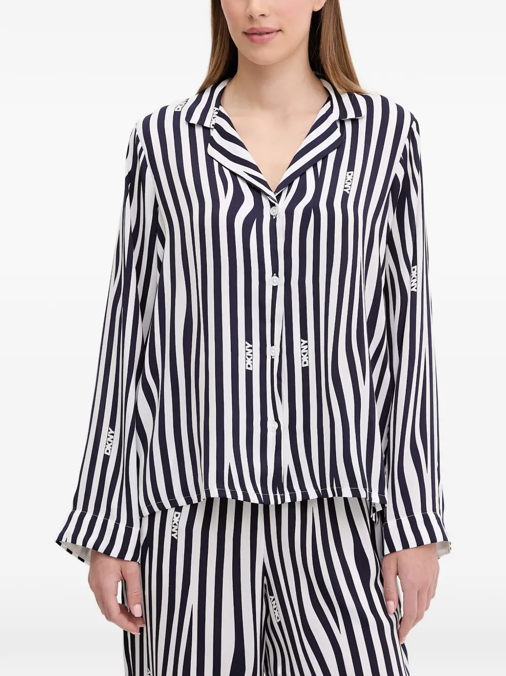 DKNY striped pyjama Blauw