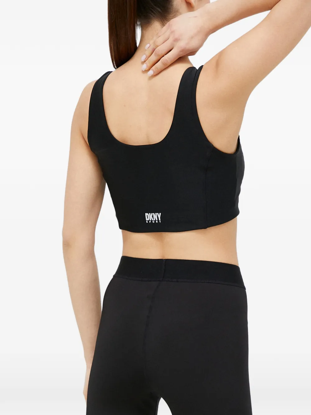DKNY Sport-bh met rits Zwart