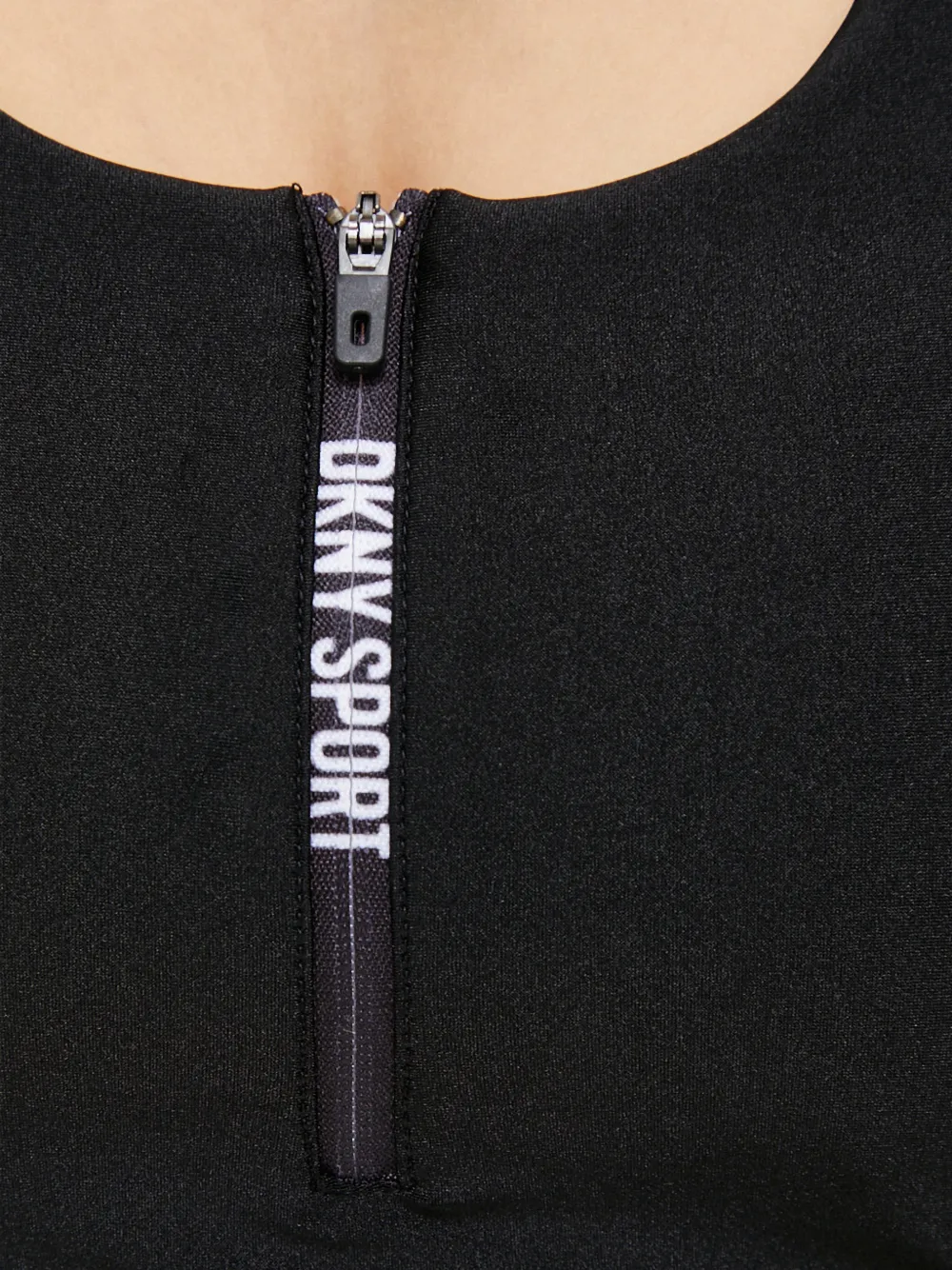 DKNY Sport-bh met rits Zwart