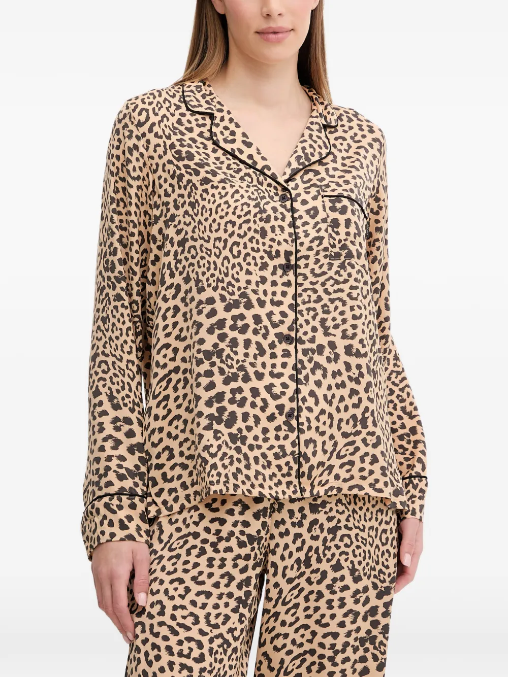 DKNY Pyjama met luipaardprint Bruin